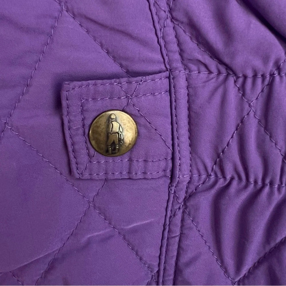 Jack Murphy Quilted 12 Purple Field Coat Country Outdoor Barn Jacket Equestrian - Picture 8 of 16
